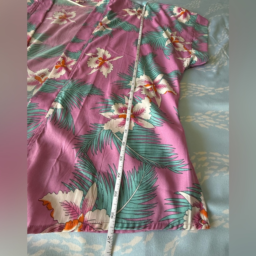 Rip Curl Pink Tropical Leaf shirt - Picture 7 of 9